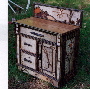 rustic cabinets, rustic furniture, birch bark
